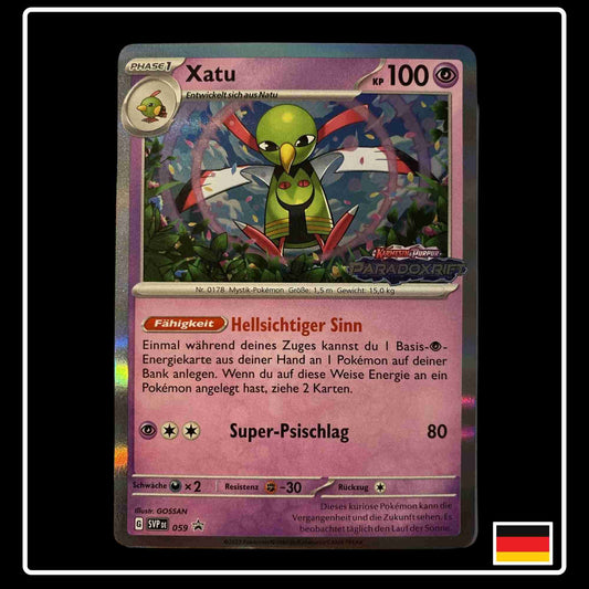 Xatu Holo SVP DE 059 SV Black Star Promo