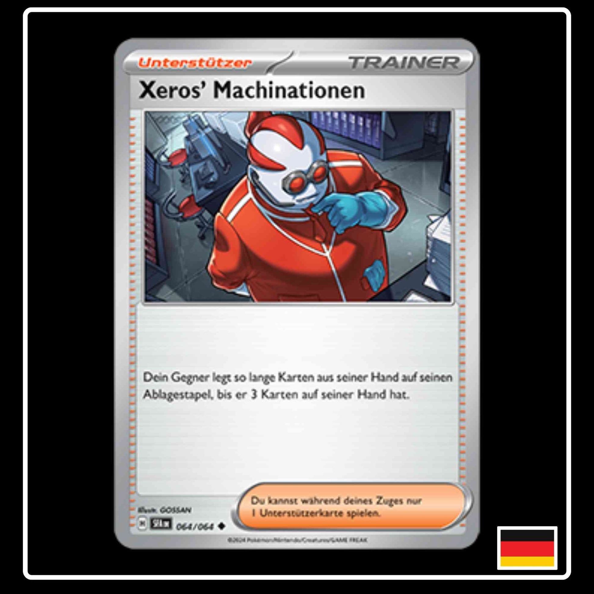 Xeros’ Machinationen 064/064 Pokemon Karte aus Karmesin und Purpur Nebel der Sagen