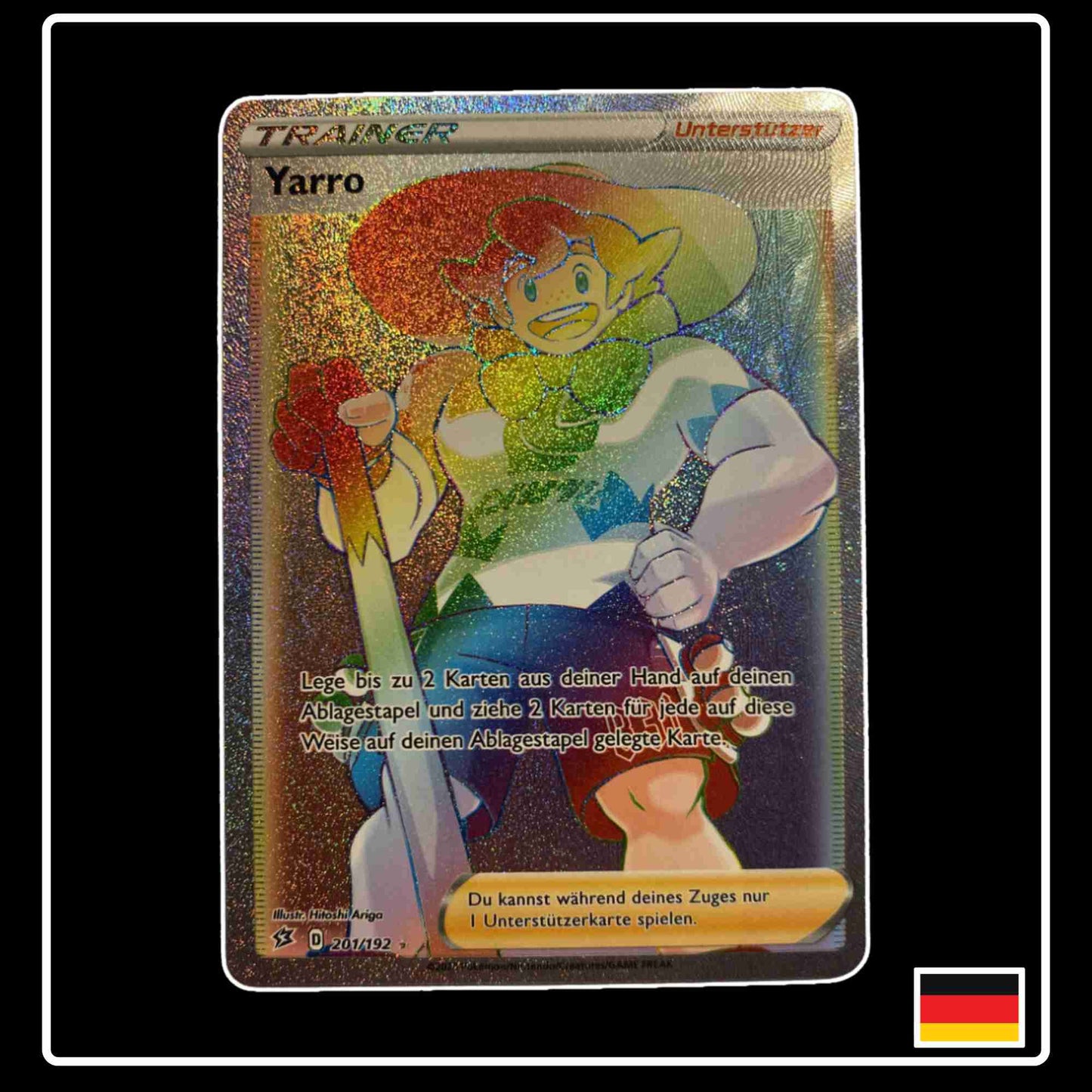 Pokemon Karte Yarro Rainbow 201/192 aus dem Schwert & Schild Set Clash der Rebellen