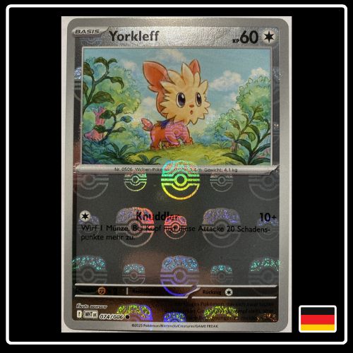 Yorkleff Meisterball 074/086 Pokemon Weisse Flammen