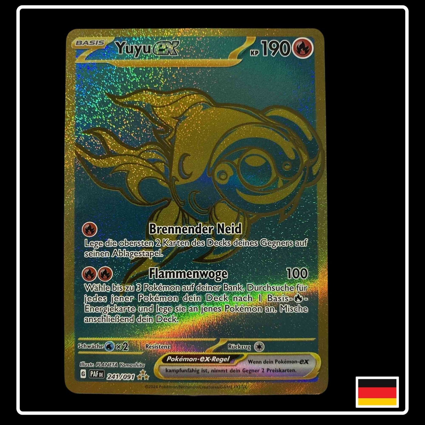 Yuyu ex Hyper Rare Pokemon Karte aus Paldeas Schicksale