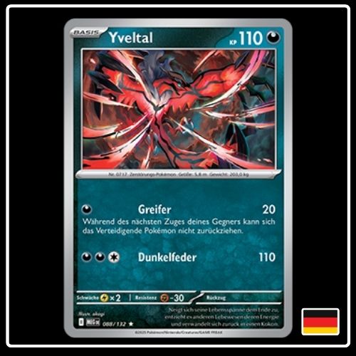 Yveltal 088/132 Pokemon Mega Entwicklung