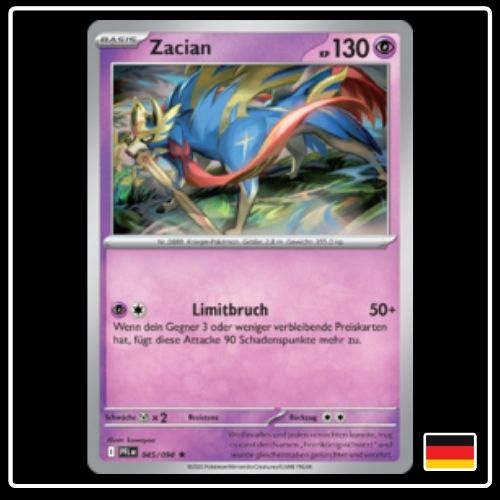 Zacian 045/094 Pokemon Fatale Flammen