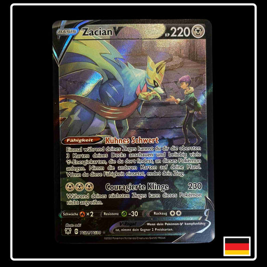 Zacian V Pokemon Trainergalerie Karte TG21/TG30 aus dem Set Astralglanz