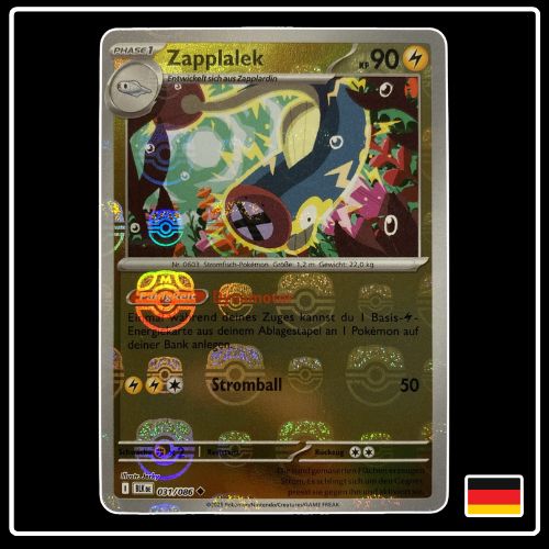 Zapplalek Meisterball 031/086 Pokemon Schwarze Blitze