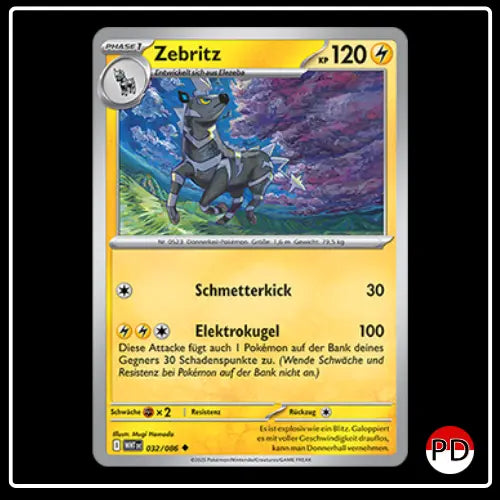 Zebritz 032/086 Pokemon Weisse Flammen
