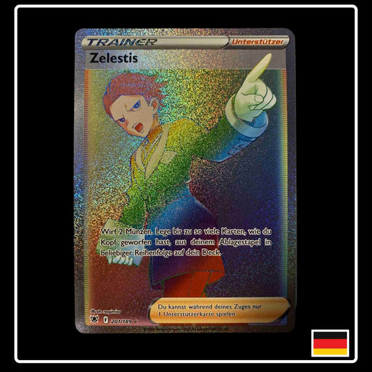 Pokemon Trainer Karte Zelestis Rainbow 210/189 aus dem Set Astralglanz