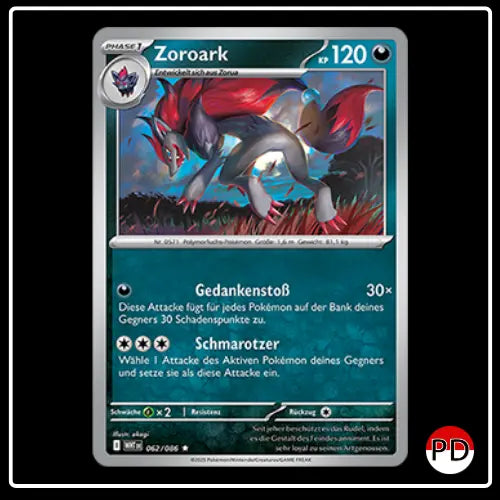 Zoroark 062/086 Pokemon Weisse Flammen
