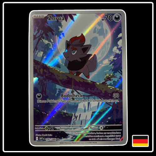 Zorua Illustration Rare 142/086 Pokemon Weisse Flammen