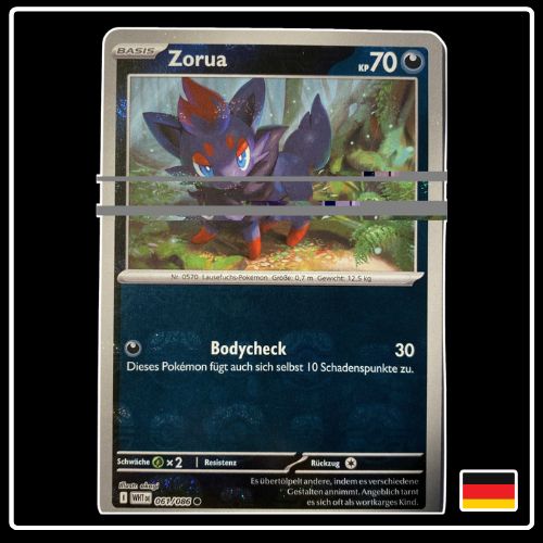 Zorua Meisterball 061/086 Pokemon Weisse Flammen
