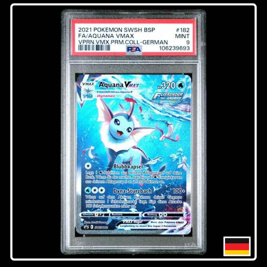 Aquana VMAX Alternative Art SWSH182 Schwert & Schild PSA 9