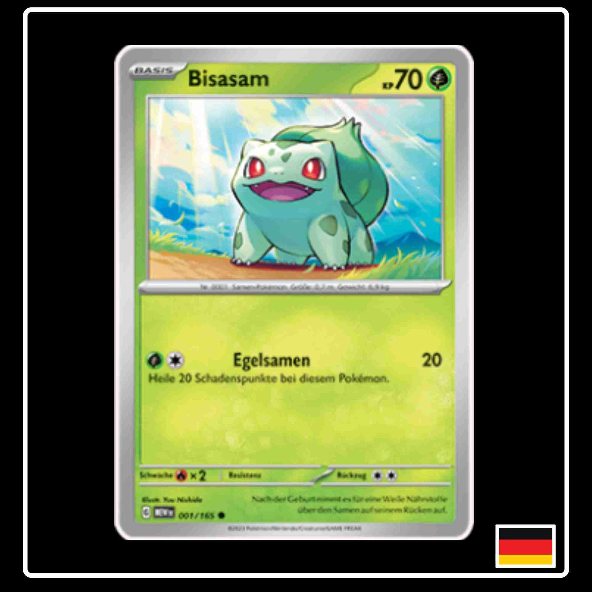 Bisasam 001/165 aus dem Pokemon Set Karmesin & Purpur 151 