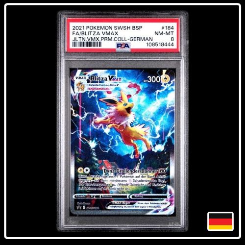 Blitza VMAX Alternative Art Pokemon SWSH184 Black Star Promo PSA 8