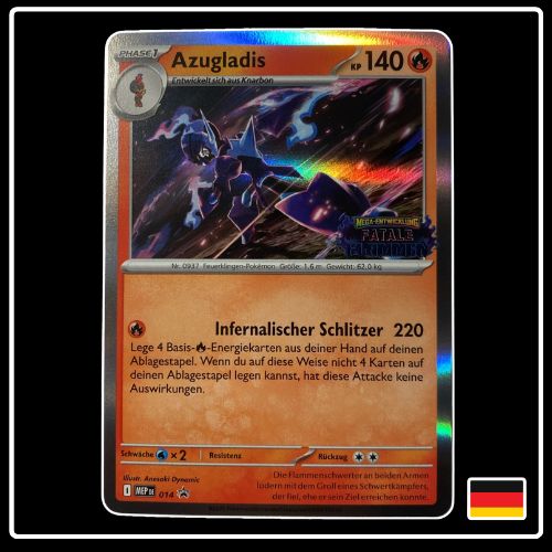 Azugladis Holo MEP DE 014 Mega Entwicklung Black Star Promo