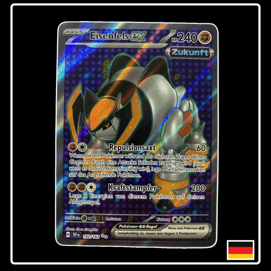 Eisenfels ex Full Art Pokemon Karte 192/162 aus dem Set Gewalten der Zeit