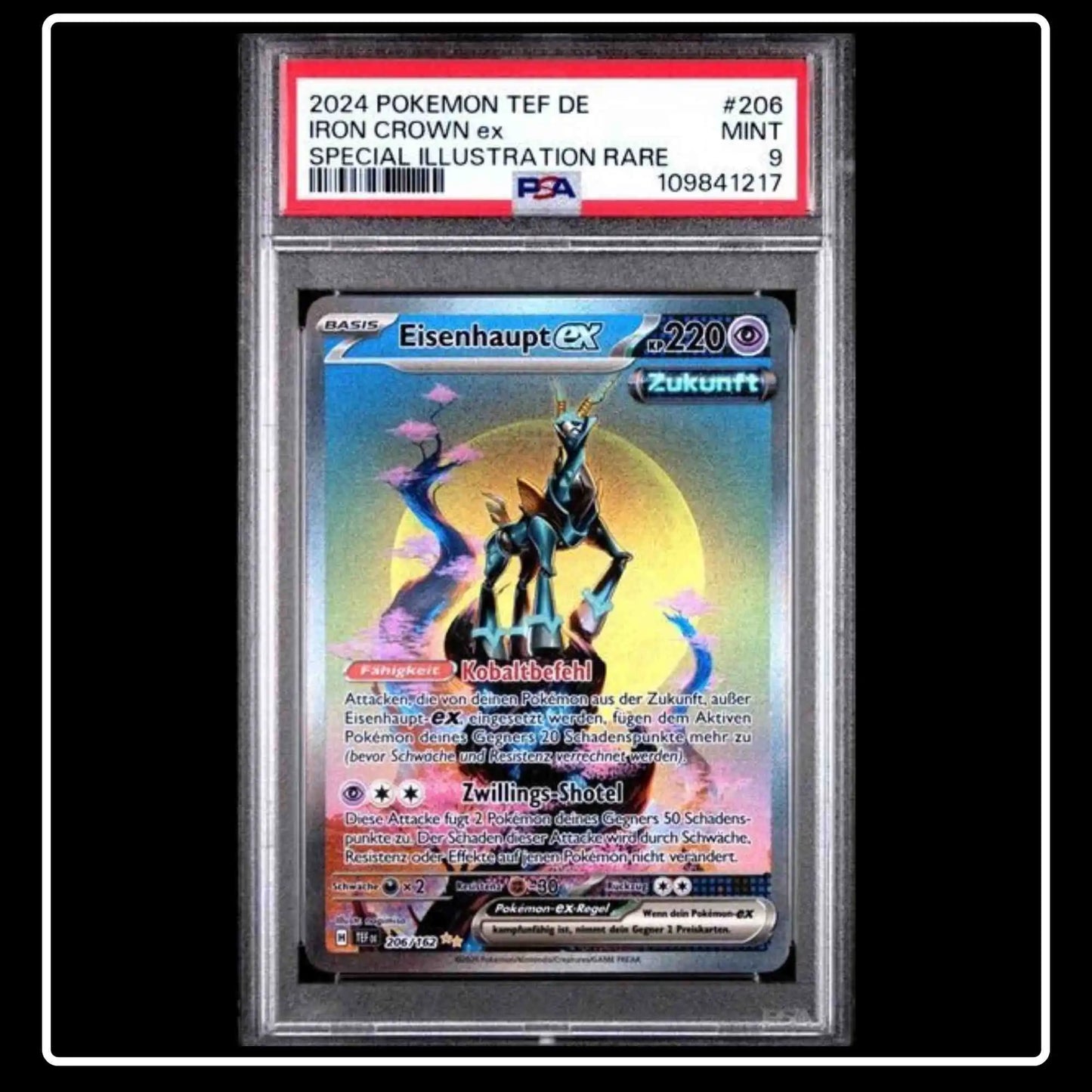 Eisenhaupt Special Illustration Rare PSA 9 Pokemon Gewalten der Zeit