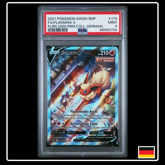 Pokemon Flamara Alternative Art SWSH179 PSA 9