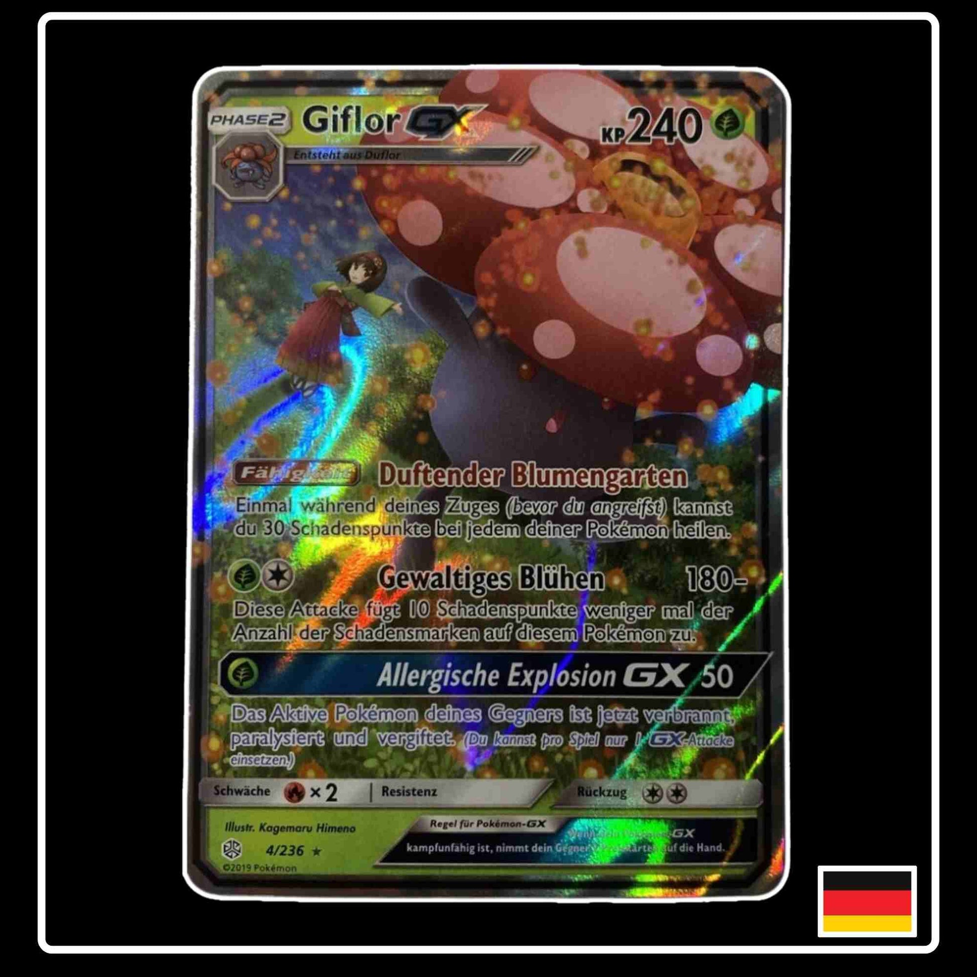 Pokemon Karte Giflor GX 4/236 Welten im Wandel