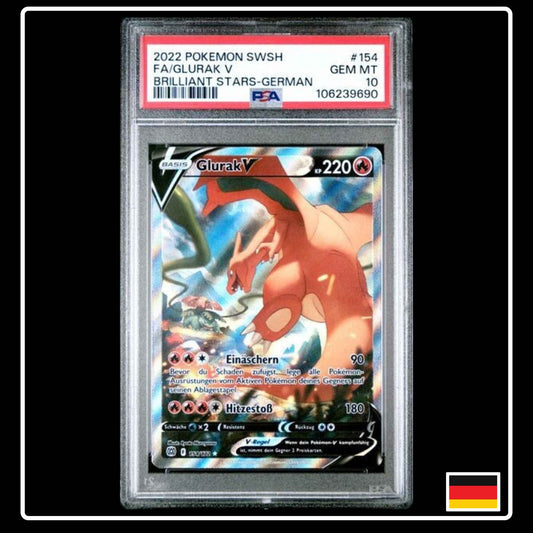 Glurak Alternative Art 154/172 Pokemon Strahlende Sterne PSA 10