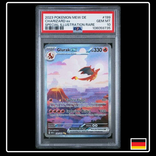 Glurak Speciall Illustration Rare 199/165 Pokemon 151 PSA 10 GEM MINT