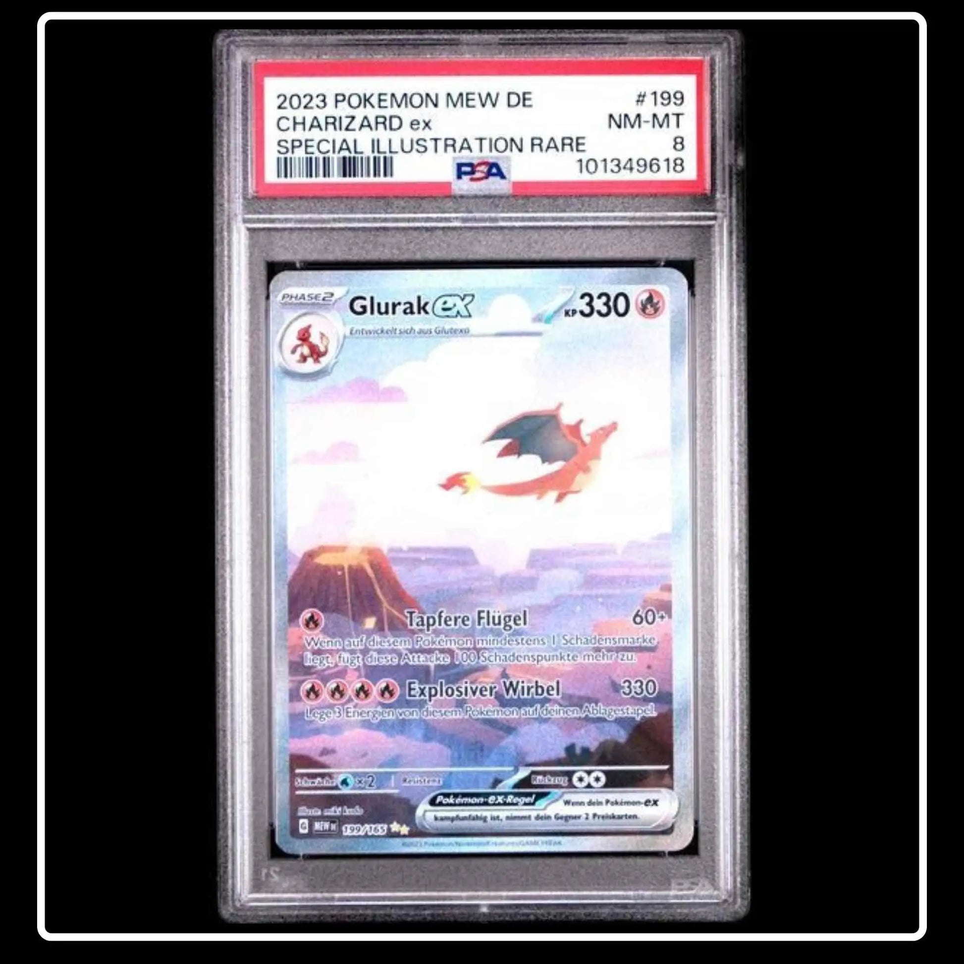 Glurak PSA 8 Pokemon 151 Special Illustration Rare