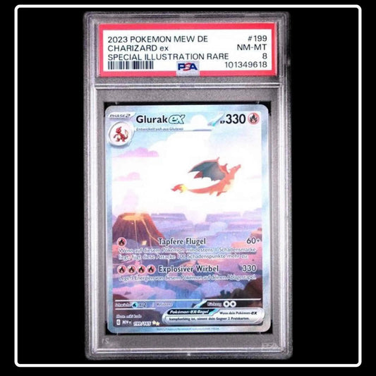 Glurak PSA 8 Pokemon 151 Special Illustration Rare