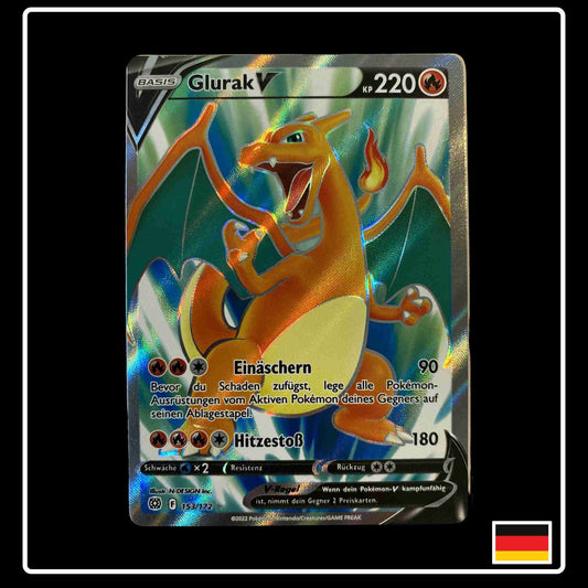 Glurak V Full Karte Pokemon Karte 153/172 aus dem Set Strahlende Sterne