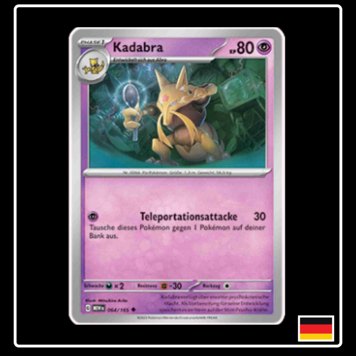 Kadabra 064/165 aus dem Pokemon Set Karmesin & Purpur 151 