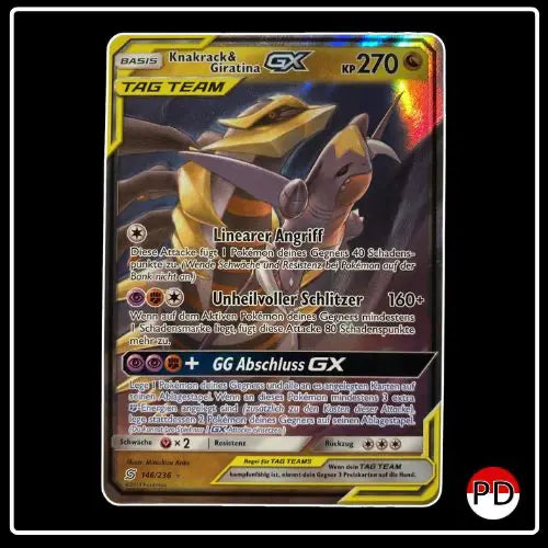 Knakrack & Giratina GX 146/236 Pokemon Bund der Gleichgesinnten