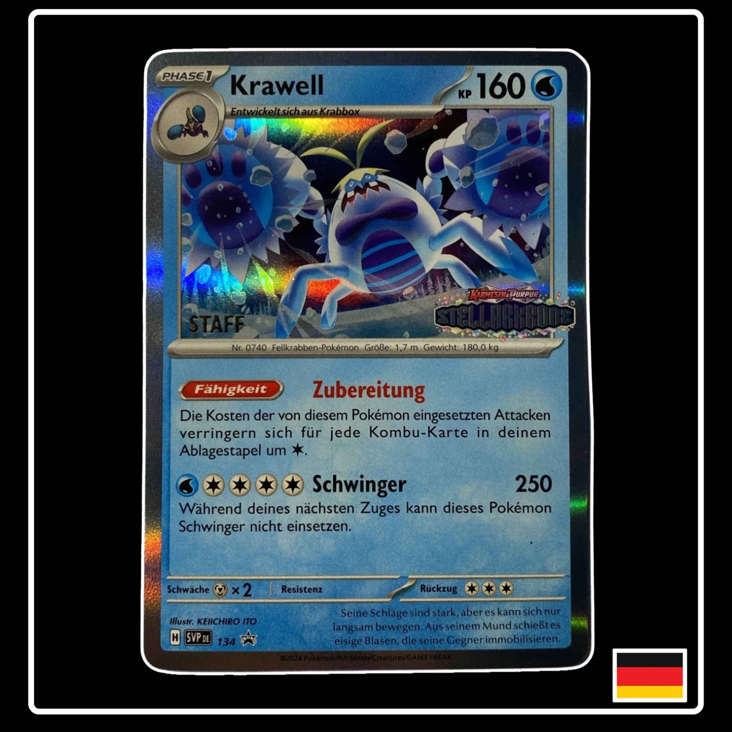 Krawell STAFF Stamp SVP DE 134 SV Black Star Promo