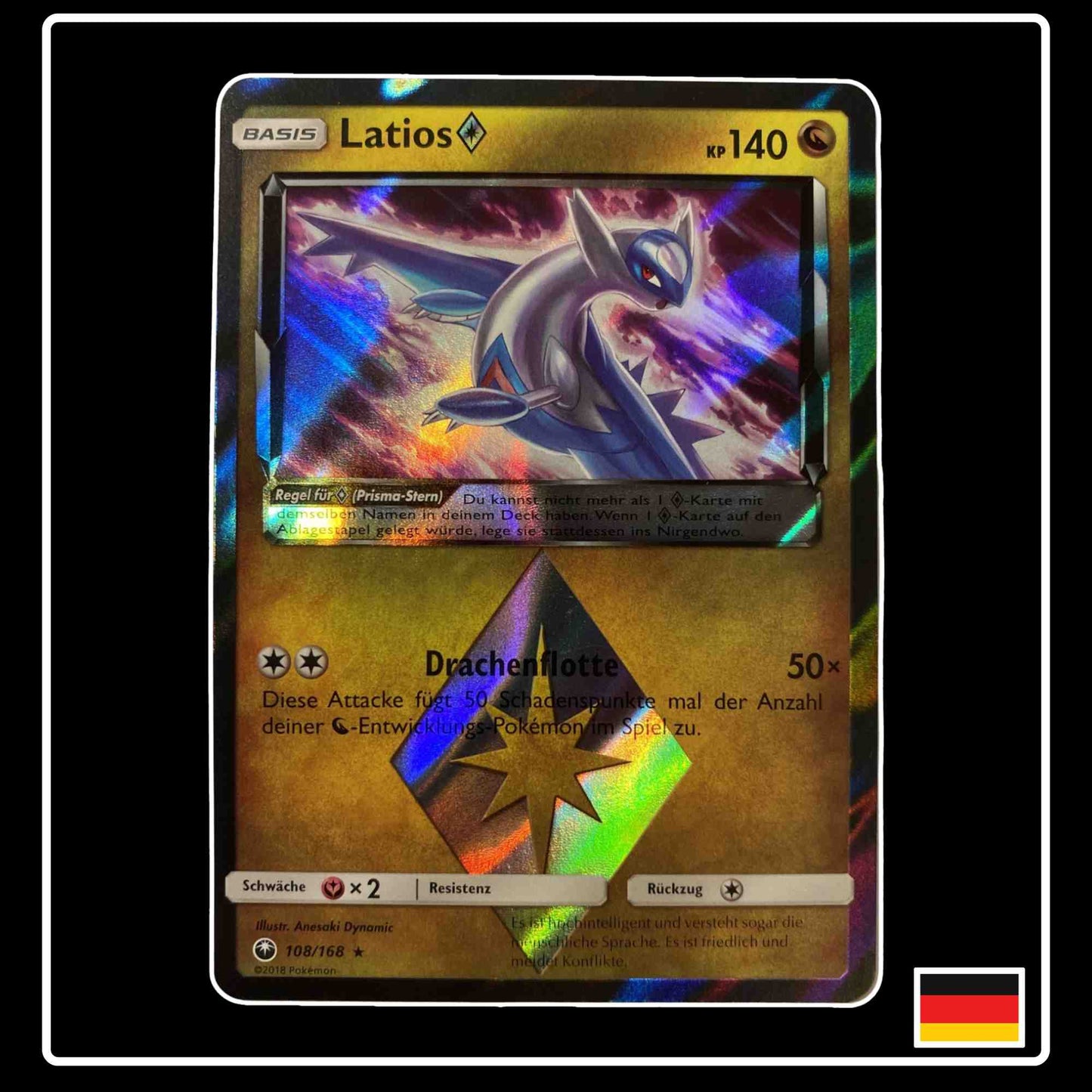 Latios Prisma-Stern 108/168 Pokemon Sturm am Firmament