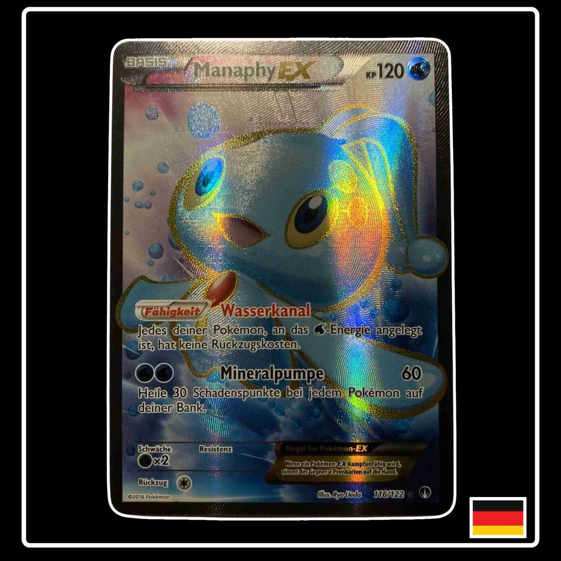 Manaphy EX Full Art 116/122 XY Pokemon TURBOfieber