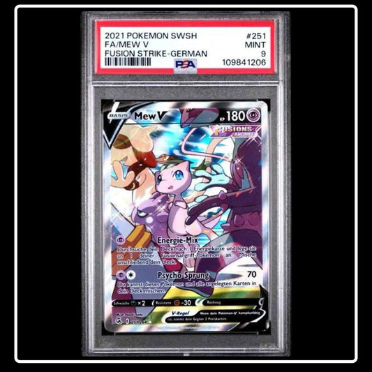 Mew V Alternative Art 251/264 PSA 9 Pokemon Fusionsangriff