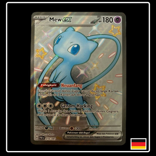 Pokemon Karte Mew ex Shiny aus Paldeads Schicksale auf Deutsch und Selten