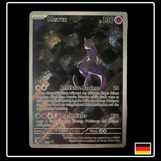 Mewtu Art Rare Promo Pokemon Karte aus Ultra Premium Kollektion 151 Mew