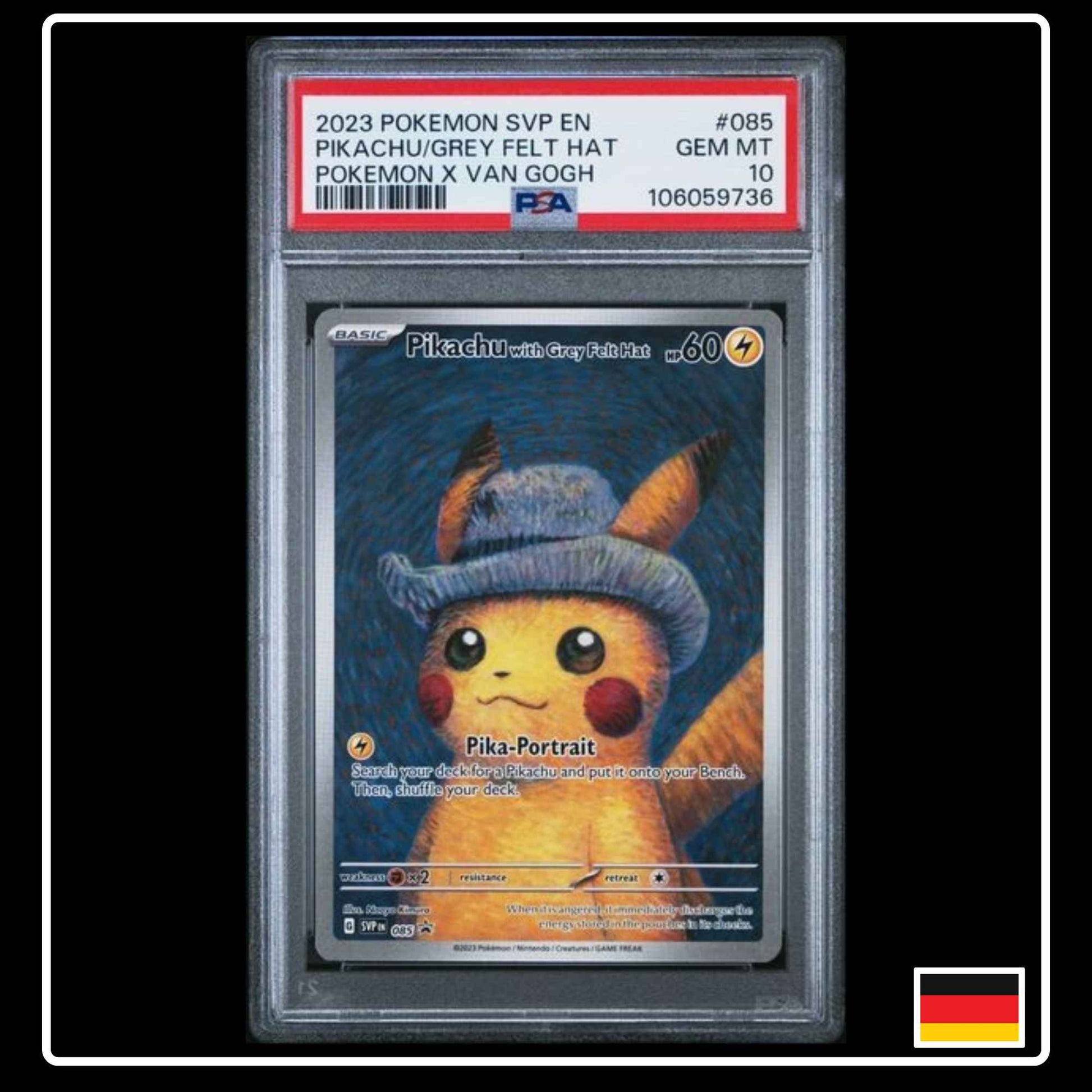 Pikachu van Gogh Pokemon Promo PSA 10