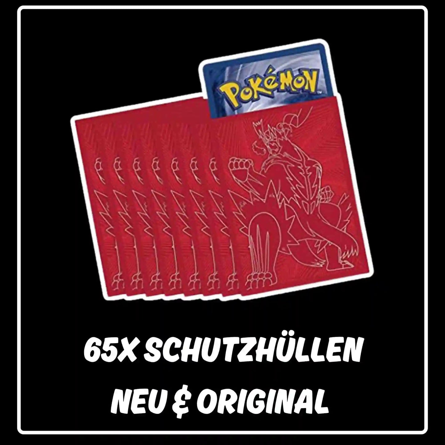 Pokemon Karten 65x Schutzhüllen Kampfstile #2 (Top Trainer Box)