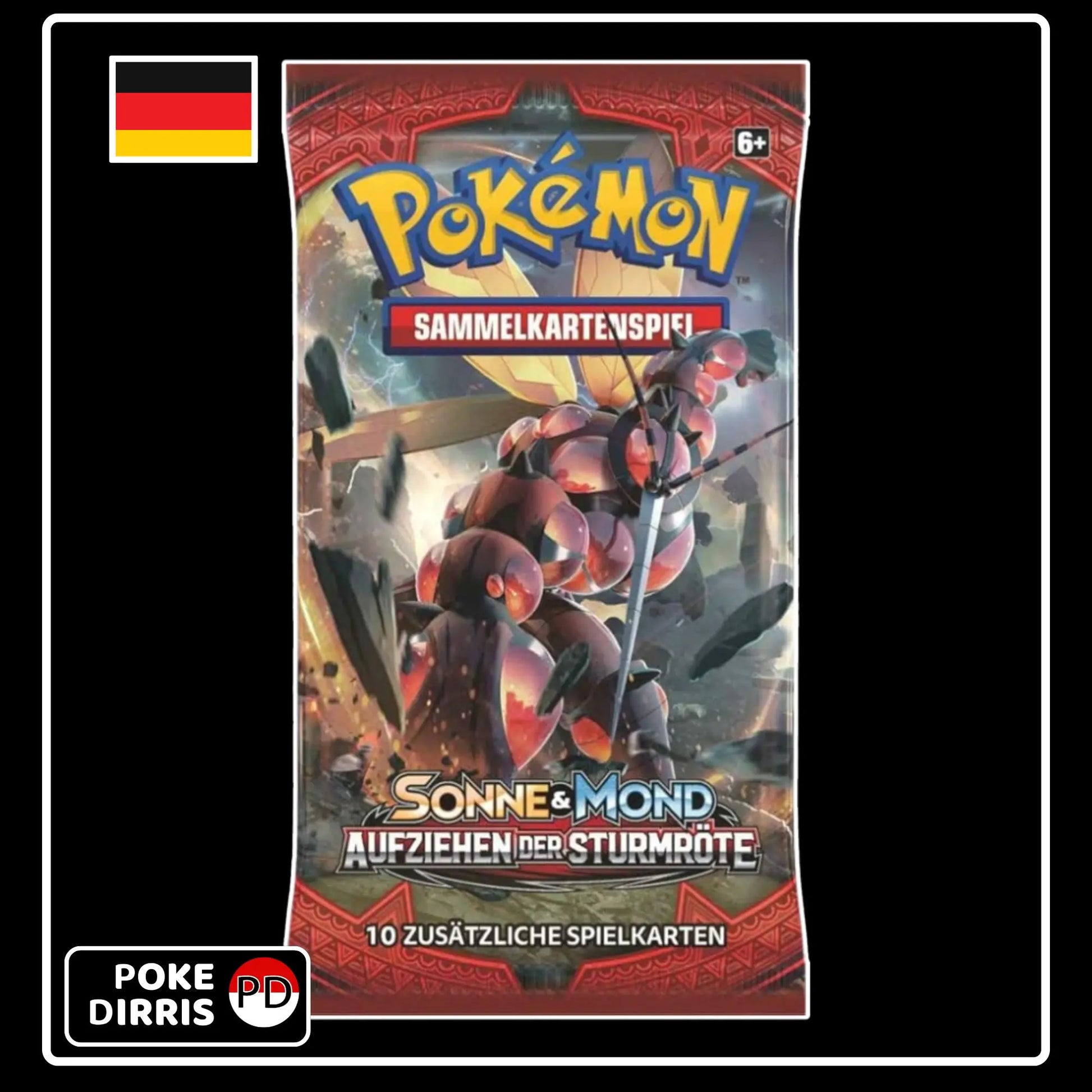 Pokemon Aufziehen der Sturmröte Booster Pack (DE)