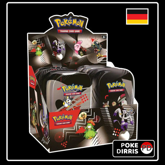 Pokemon Einall Mini Tin Display Schwarze Blitze & Weisse Flammen (DE)