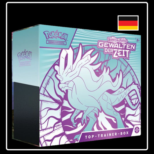 Pokemon Set Gewalten der Zeit Top Trainer Box auf Deutsch