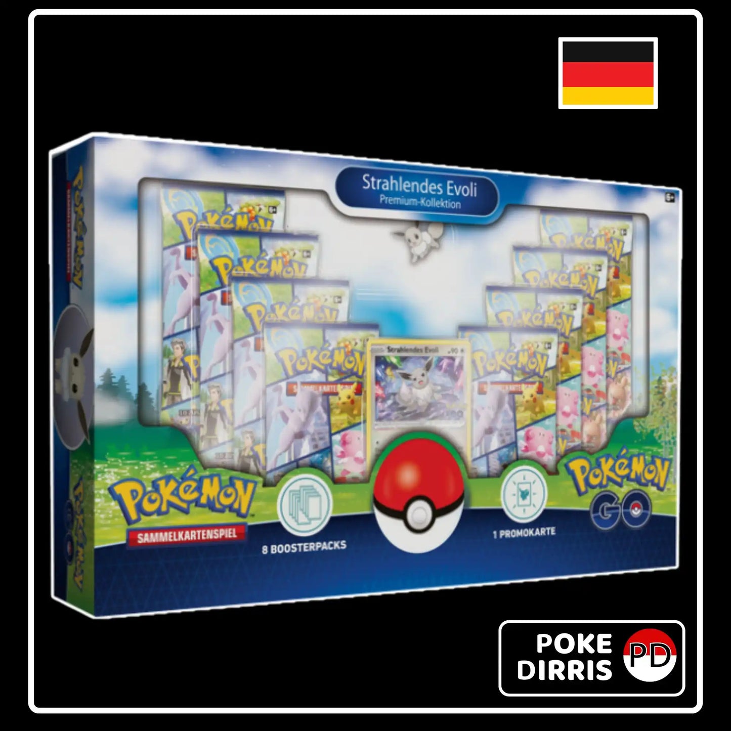 Pokemon GO Premium Kollektion Strahlendes Evoli (DE)