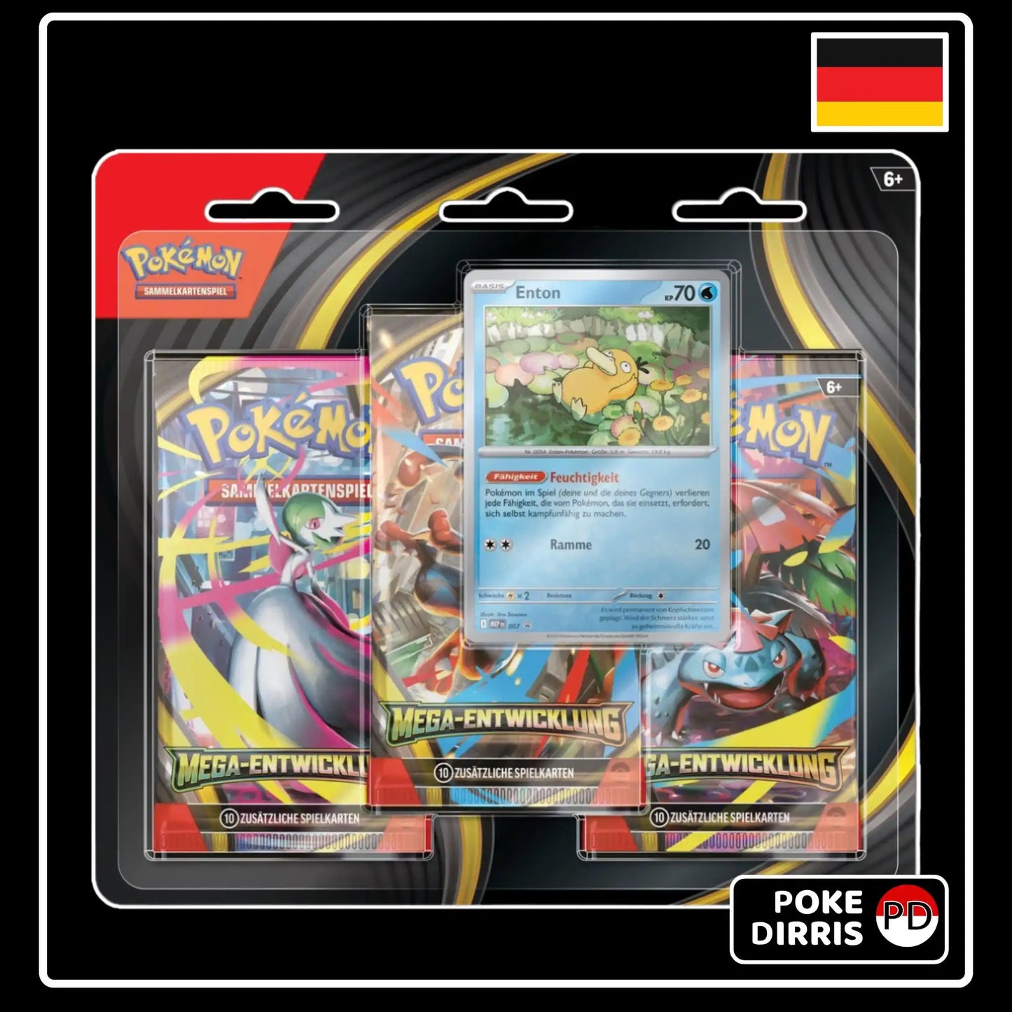 Pokemon Mega Entwicklung 3-Pack Blister Enton & Entoron (DE)