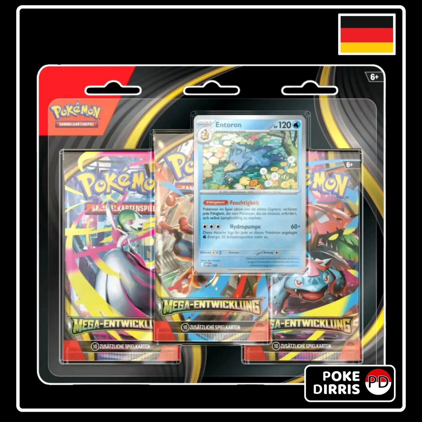 Pokemon Mega Entwicklung 3-Pack Blister Enton & Entoron (DE)