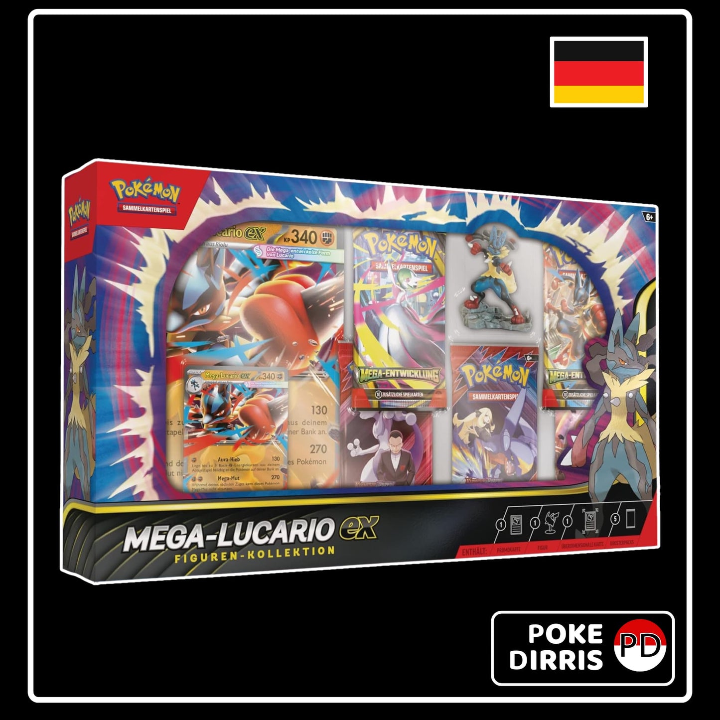 Pokemon Mega Lucario ex Figuren Kollektion (DE)