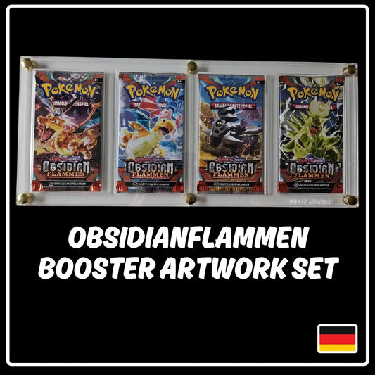 Pokemon Obsidianflammen Booster Artwork Set (DE)