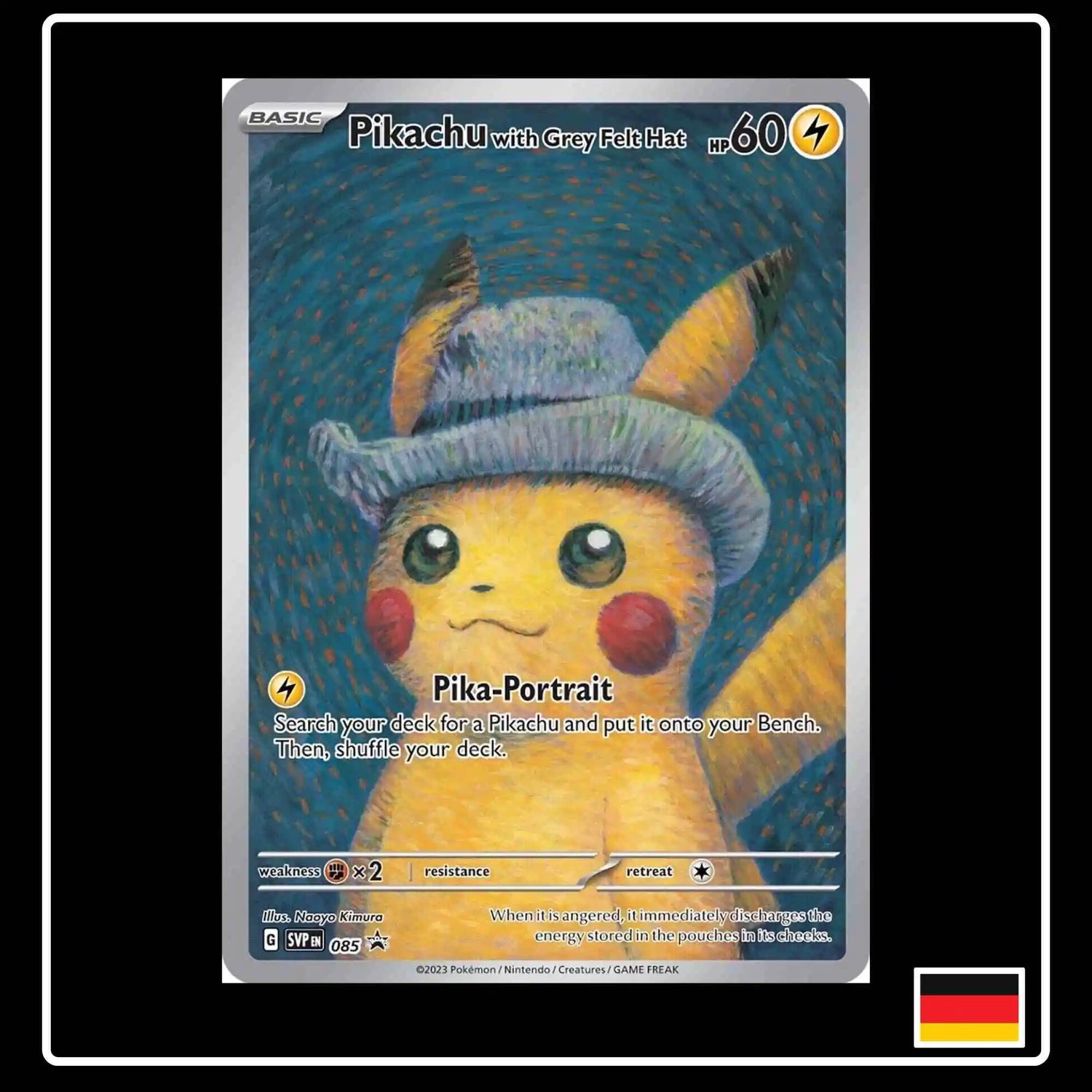 Pokemon Pikacku Van Gogh Promo Karte SVP EN 085