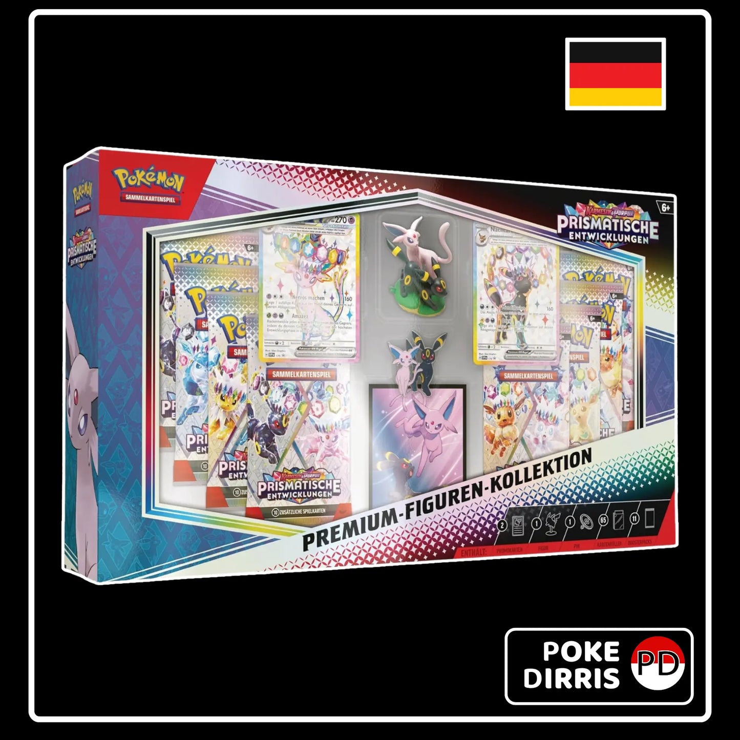Pokemon PKM Prismatische Entwicklungen Premium Figuren Kollektion (DE)
