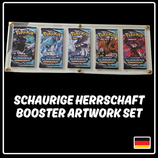 Pokemon Schaurige Herrschaft Booster Artwork Set (DE)