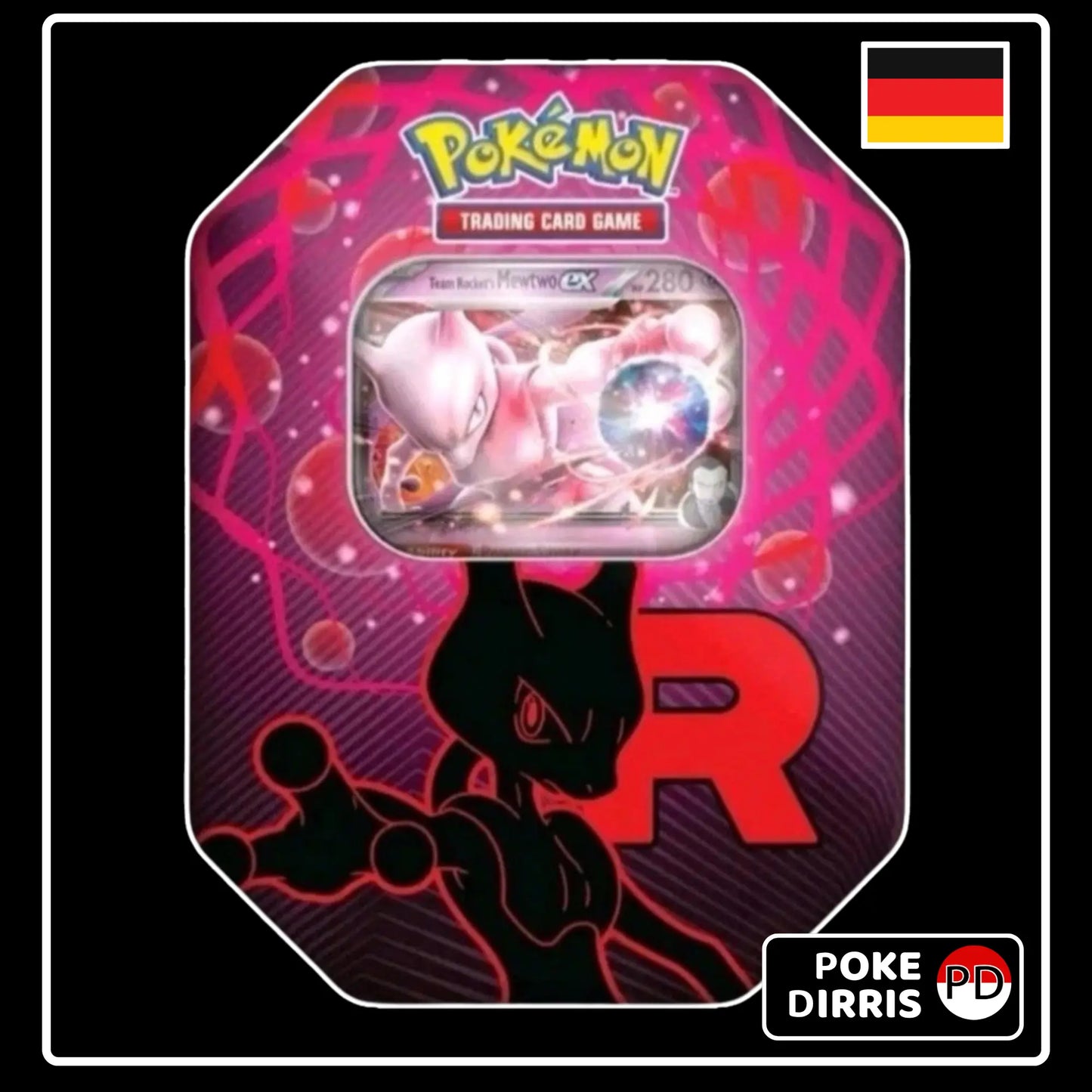 Pokemon Team Rockets Tin Box 2025 (DE) - Mewtu