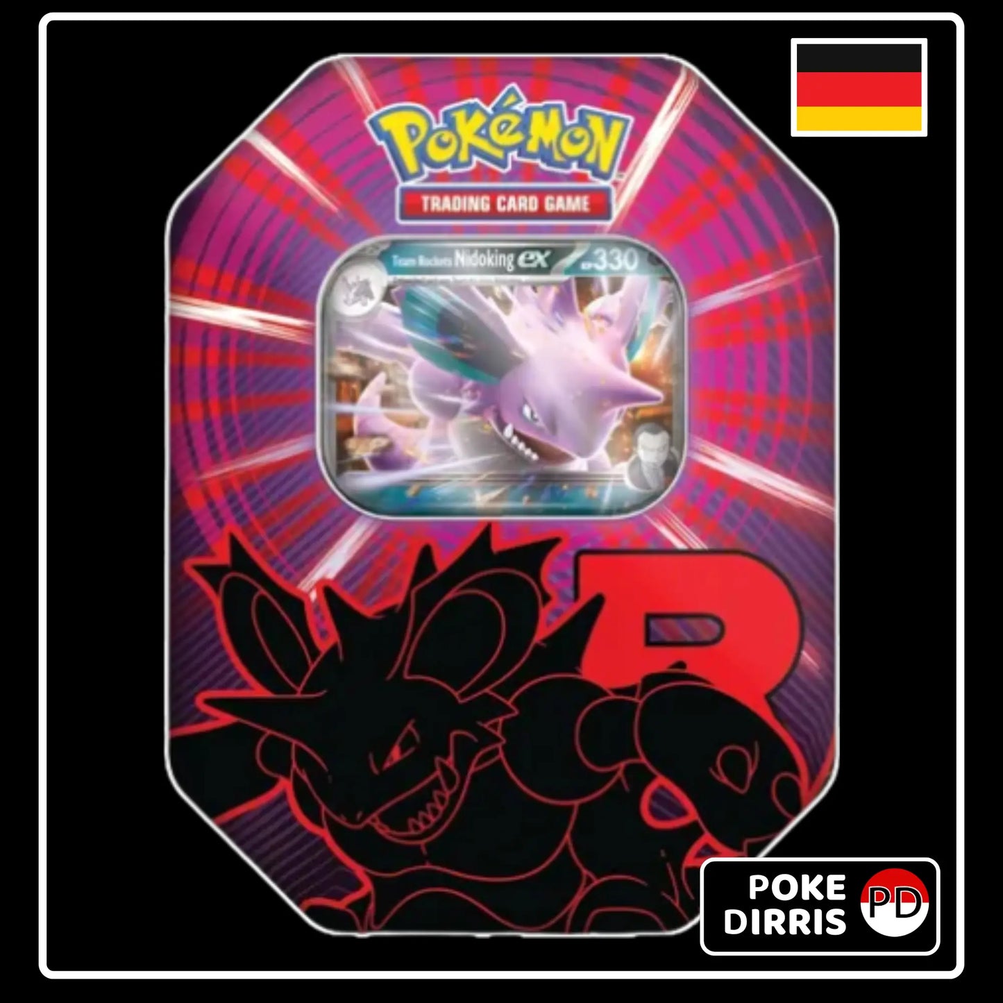 Pokemon Team Rockets Tin Box 2025 (DE) - Nidoking